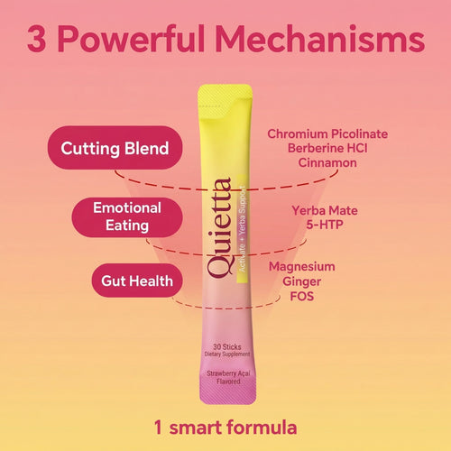 Quietta Matcha Appetite Control Drink Mix — Craving Suppressant & Energy Support -  30 Servings